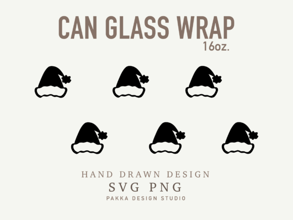 Christmas Can Grass Wrap Svg Santa Hat Review