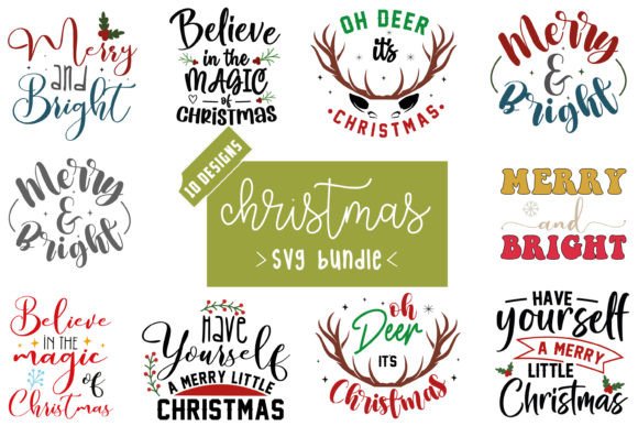 Christmas SVG Bundle for Embroidery Projects