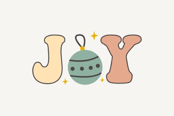 Joy Christmas SVG Quotes for Embroidery