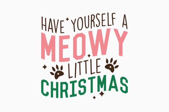Meowy Little Christmas Retro SVG Design Review